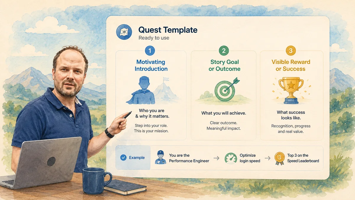 Das Quest-Template zum direkten Übernehmen